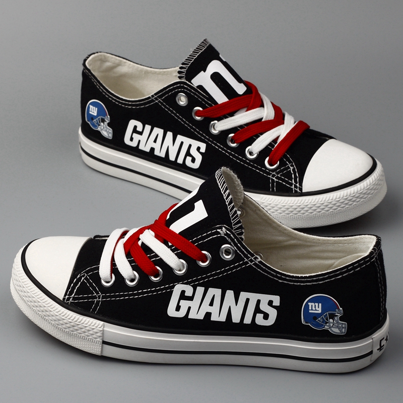 Women's New York Giants Repeat Print Low Top Sneakers 003